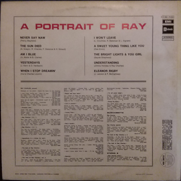 Ray Charles - A Portrait Of Ray | Stateside (3C 062 - 91454) - 2