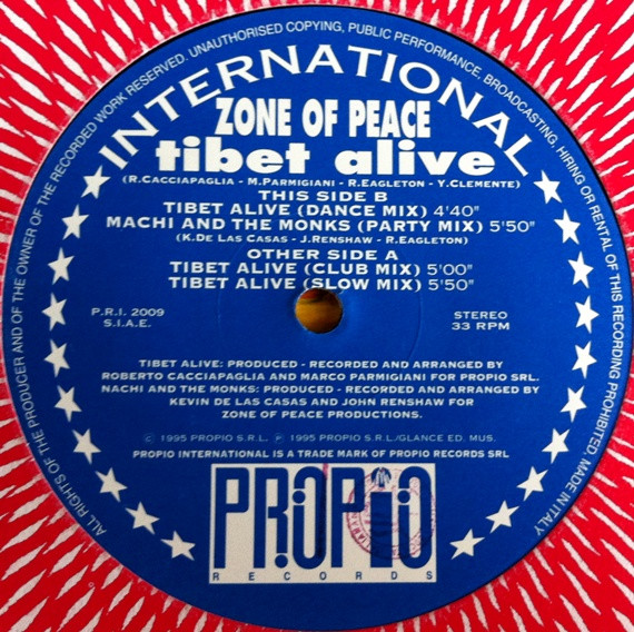 Zone Of Peace - Tibet Alive | Propio Records (P.R.I. 2009)