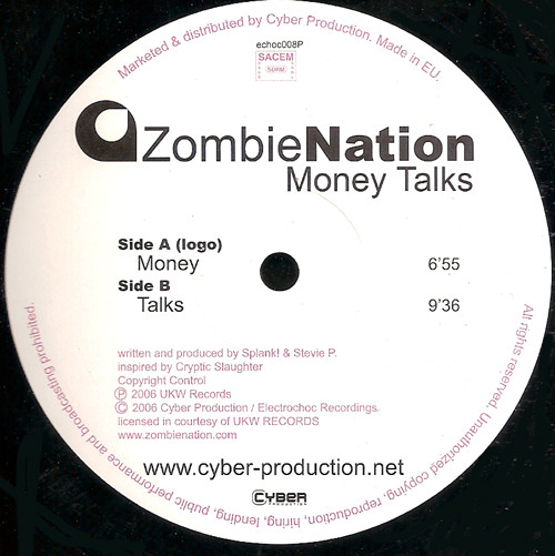 Zombie Nation - Money Talks | Electrochoc Records (echoc008P)