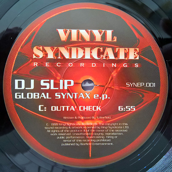DJ Slip - Global Syntax EP | Vinyl Syndicate Recordings (SYN EP01) - 3