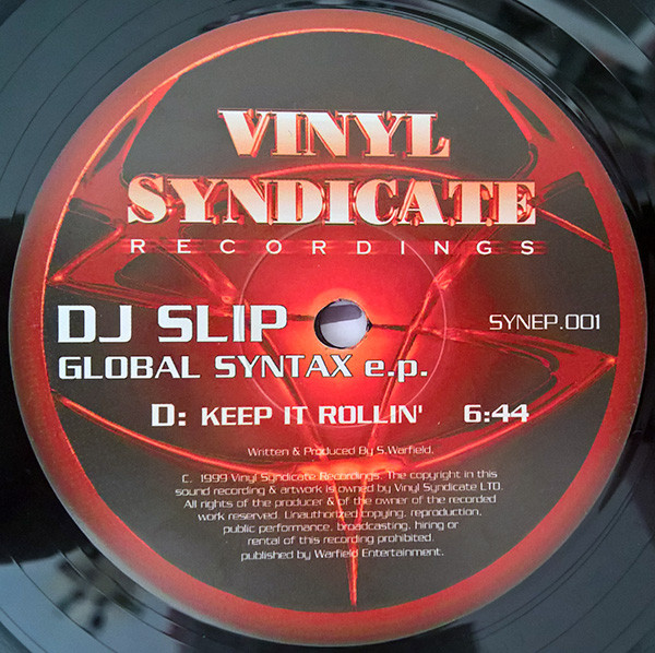 DJ Slip - Global Syntax EP | Vinyl Syndicate Recordings (SYN EP01) - 4