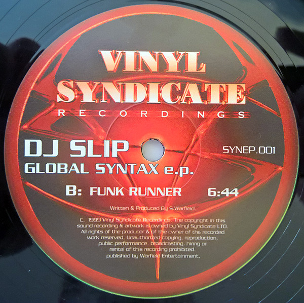 DJ Slip - Global Syntax EP | Vinyl Syndicate Recordings (SYN EP01) - 2