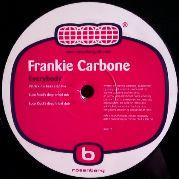 Frankie Carbone - Everybody | Rosenberg Entertainment Inc (SOL011T) - 2