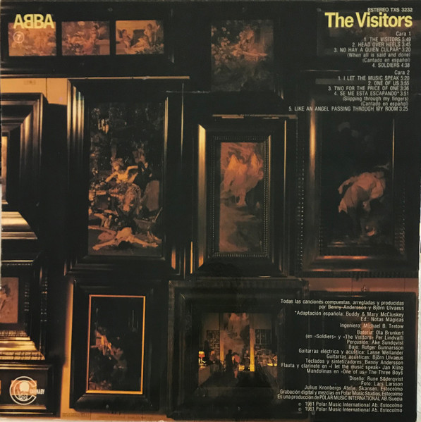 ABBA - The Visitors | Carnaby (TXS 3232) - 2