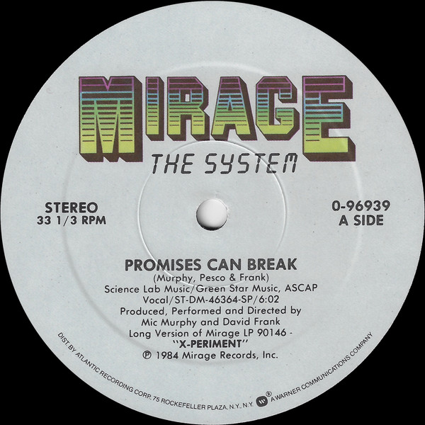 The System - Promises Can Break | Mirage (0-96939) - main