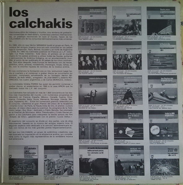 Los Calchakis - Disco De Oro | Arion (S 60.534) - 3
