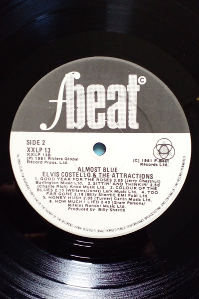 Elvis Costello & The Attractions - Almost Blue | F-Beat (XXLP 13)