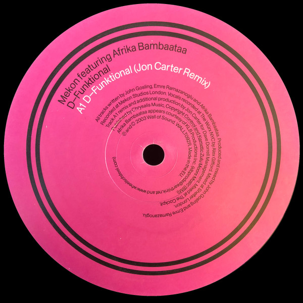 Mekon Featuring Afrika Bambaataa - D-Funktional | Wall Of Sound (WALLT092R)