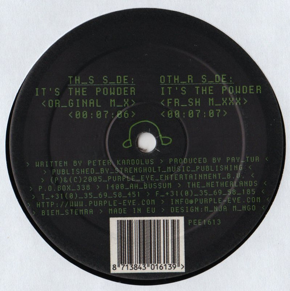 Pay Tur - It's The Powder | Purple Eye Entertainment (PEE1613)