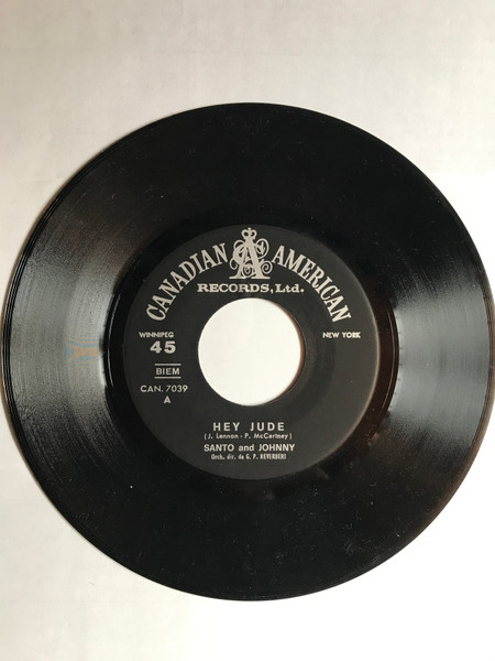 Santo & Johnny - Hey Jude | Canadian American (CAN 7039) - 3