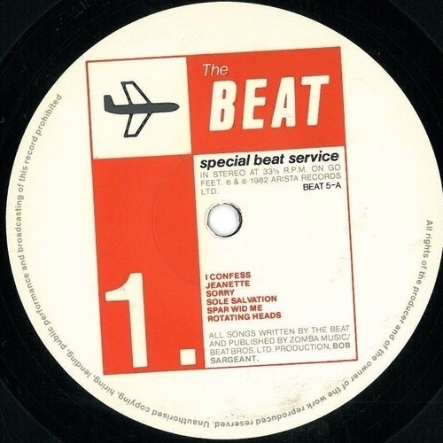 The Beat - Special Beat Service | Go-Feet Records (BEAT 5) - 3
