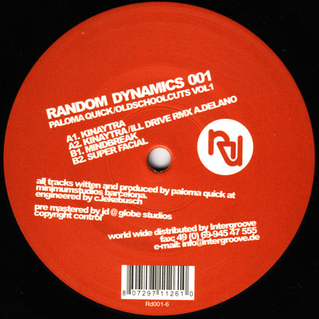 Paloma Quick - Oldschoolcuts Vol.1 | Random Dynamics (Rd001-6)