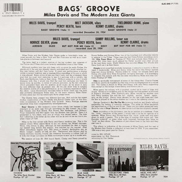 Bags Groove