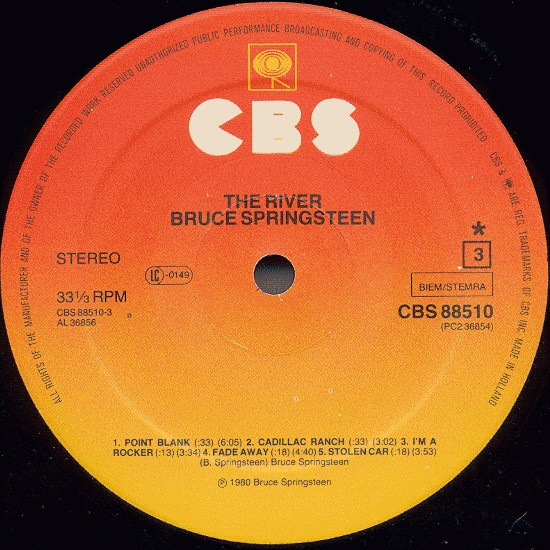 Bruce Springsteen - The River | CBS (CBS 88510) - 5