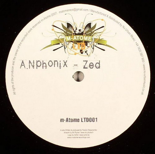 N-Phonix / Dead Kat & Kantyze - Zed / Skydive | M-Atome Limited (m-Atome LTD001)