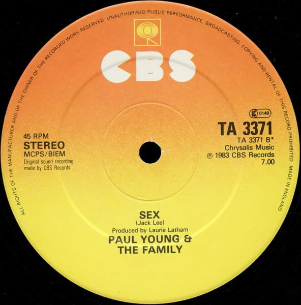 Paul Young - Wherever I Lay My Hat | CBS (TA 3371) - 4