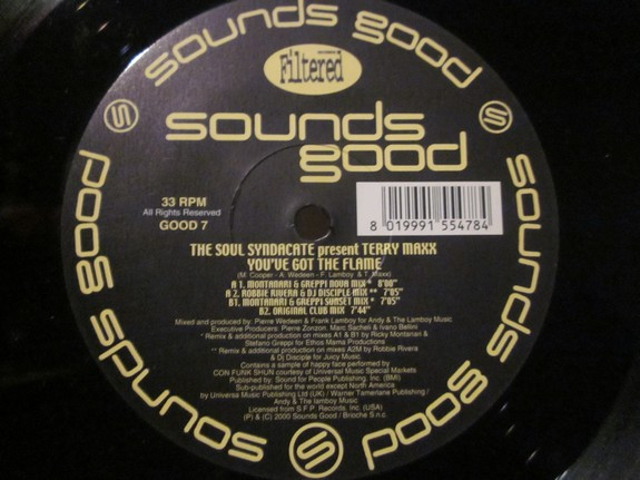 Soul Syndicate Present Terry Maxx - You've Got The Flame | Sounds Good (GOOD 7) - main