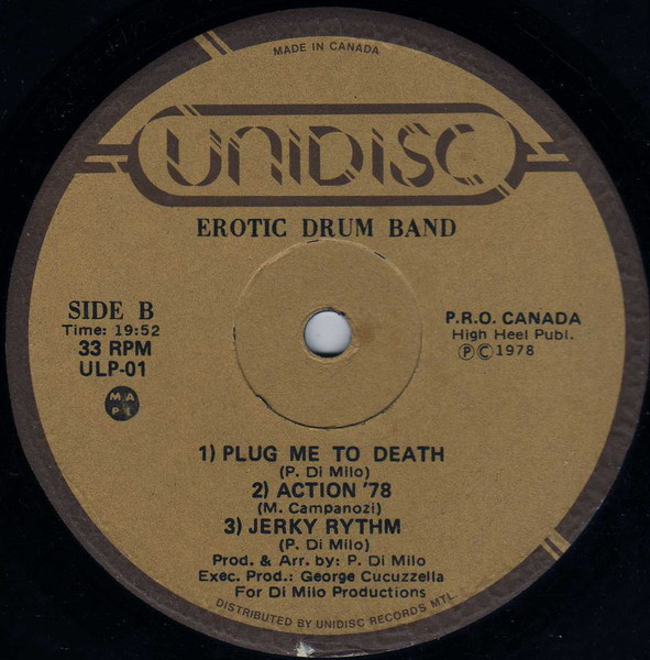 Erotic Drum Band - Action 78 | Unidisc (ULP-01) - 5