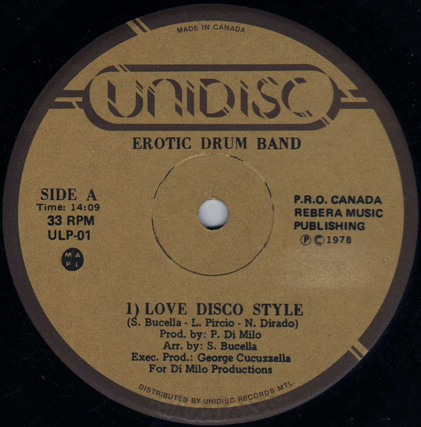 Erotic Drum Band - Action 78 | Unidisc (ULP-01) - 4