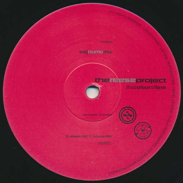 The Reese Project - The Colour Of Love | Network Records (NWKT81) - 3