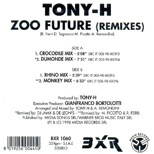 Tony-H - Zoo Future (Remixes) | BXR (BXR 1060)