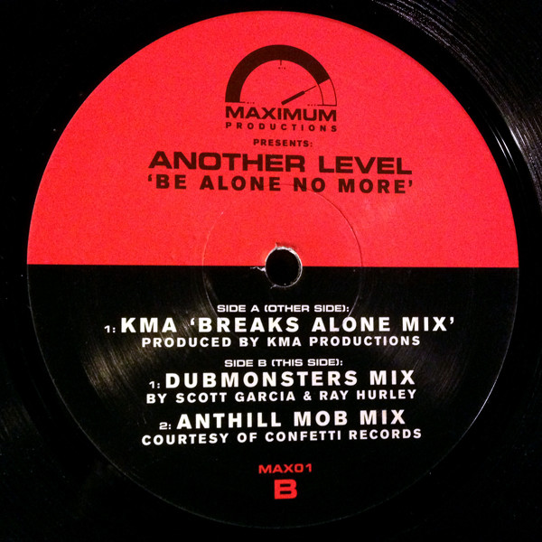 Another Level - Be Alone No More | Maximum Productions (MAX01) - main