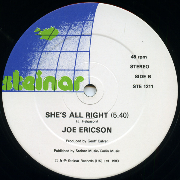 Joe Ericson - Take Your Time (Special 12" Mix) | Steinar (STE 1211)