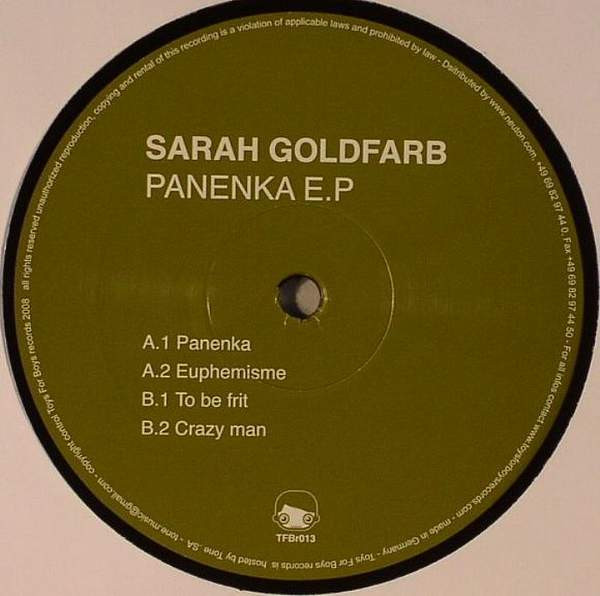 Sarah Goldfarb - Panenka E.P | Toys For Boys Records (TFBr013)