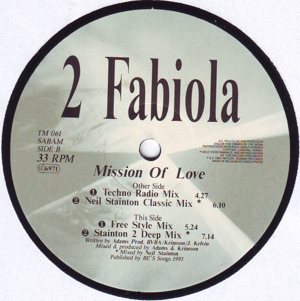 2 Fabiola - Mission Of Love | Trance Mission (TM 061)