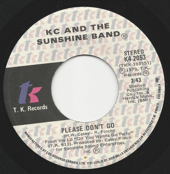KC & The Sunshine Band - Please Don't Go | T.K. Records (K4-2053) - main