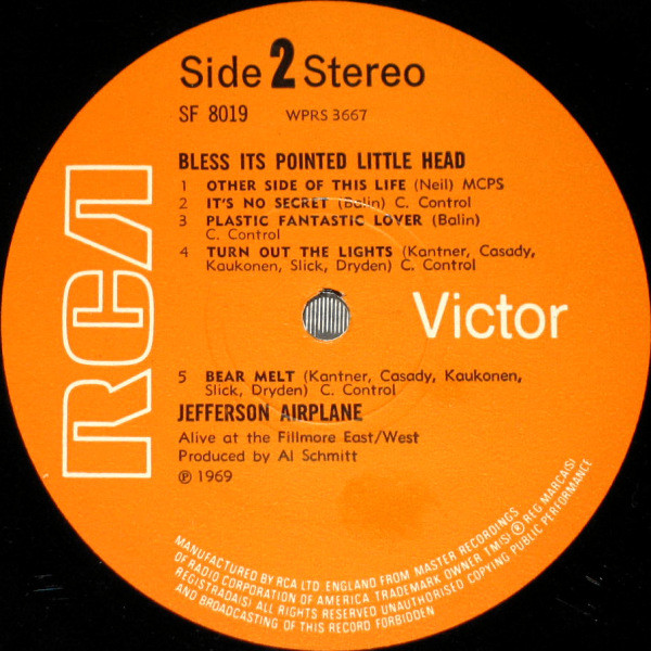 Jefferson Airplane - Bless Its Pointed Little Head | RCA Victor (SF 8019) - 4