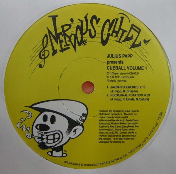 Julius Papp - Cueball Vol. 1 | Nervous Chill (NC 20172) - main