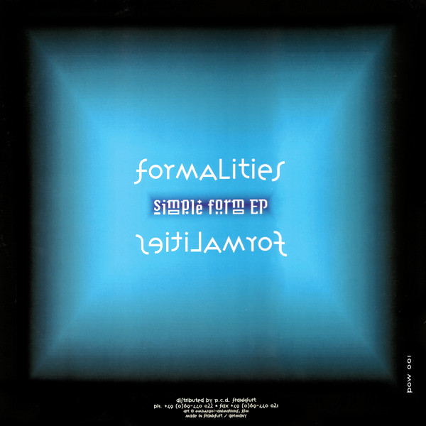 Formalities - Simple Form EP | Power Plant (Pow. 001) - 2