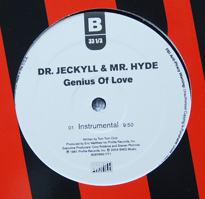 Dr. Jeckyll & Mr. Hyde - Genius Rap | Profile Records (PROF-7001) - 2