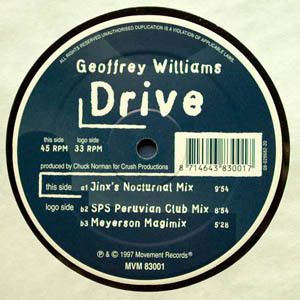 Geoffrey Williams - Drive | Movement Records (MVM 83001)