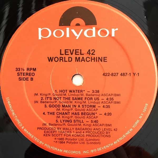 Level 42 - World Machine | Polydor (422-827 487-1 Y-1) - 4
