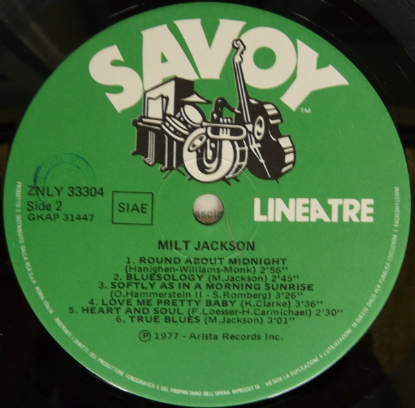 Milt Jackson With John Lewis - In The First Quartet | Savoy Records (ZNLY 33304) - 4 Milt Jackson With John Lewis - In The First Quartet | Savoy Records (ZNLY 33304) - 4