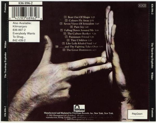The Teardrop Explodes - Wilder | Fontana (836 896-2) - 4