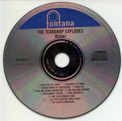 The Teardrop Explodes - Wilder | Fontana (836 896-2) - 3