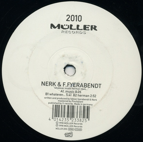 Nerk & Fabian Feyerabendt - Whatever Music Herman Likes... | Müller Records (MÜLLER 2010)