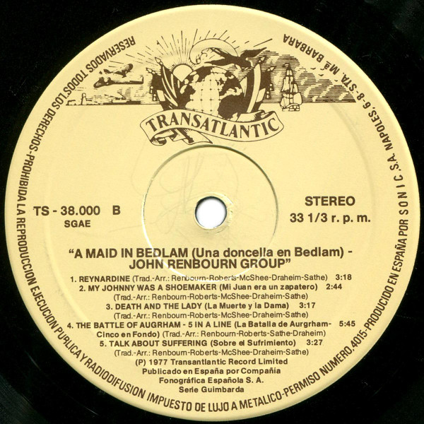 The John Renbourn Group - A Maid In Bedlam = Una Doncella En Bedlam | Transatlantic Records (TS-38000) - 4 The John Renbourn Group - A Maid In Bedlam = Una Doncella En Bedlam | Transatlantic Records (TS-38000) - 4