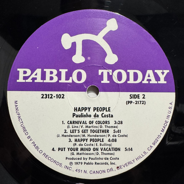 Paulinho Da Costa - Happy People | Pablo Today (2312-102) - 4