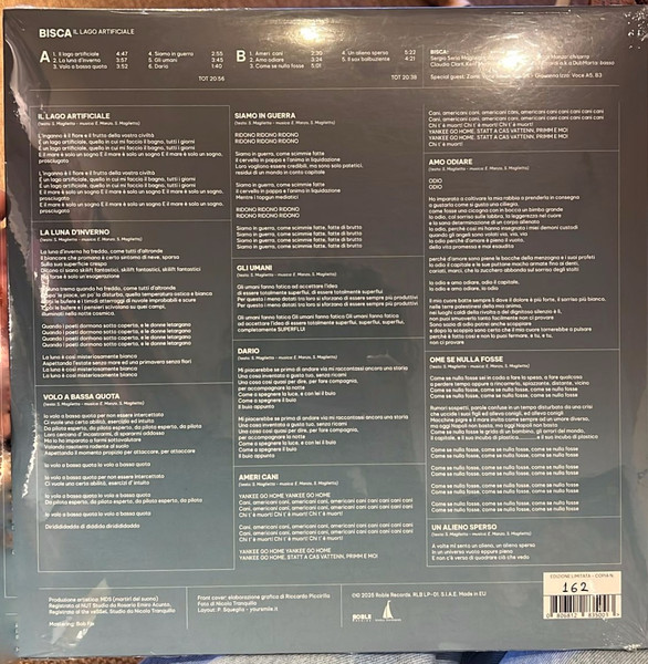 Bisca - Il Lago Artificiale | Roble Records (RB LP01) - 2