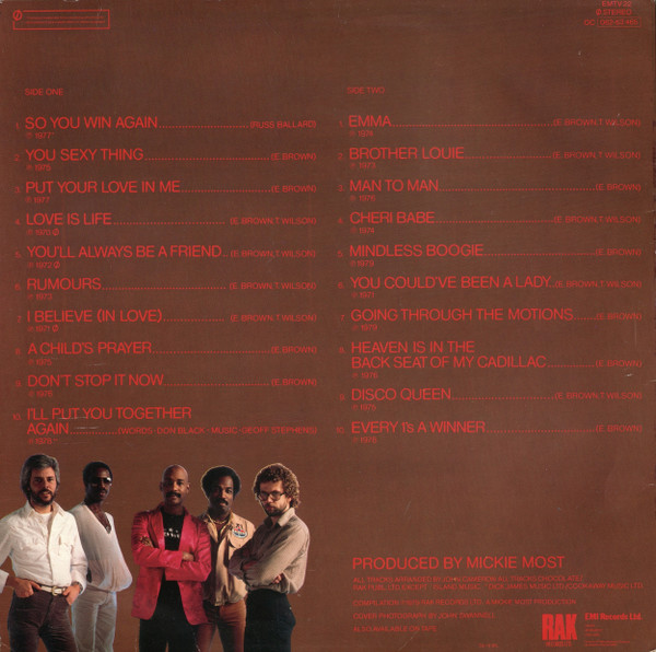 Hot Chocolate - 20 Hottest Hits | RAK (EMTV 22)