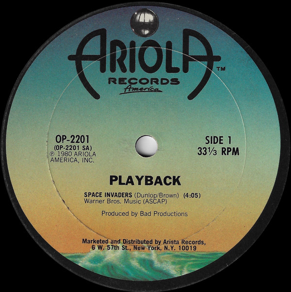 Playback - Space Invaders | Ariola Records America (OP-2201)