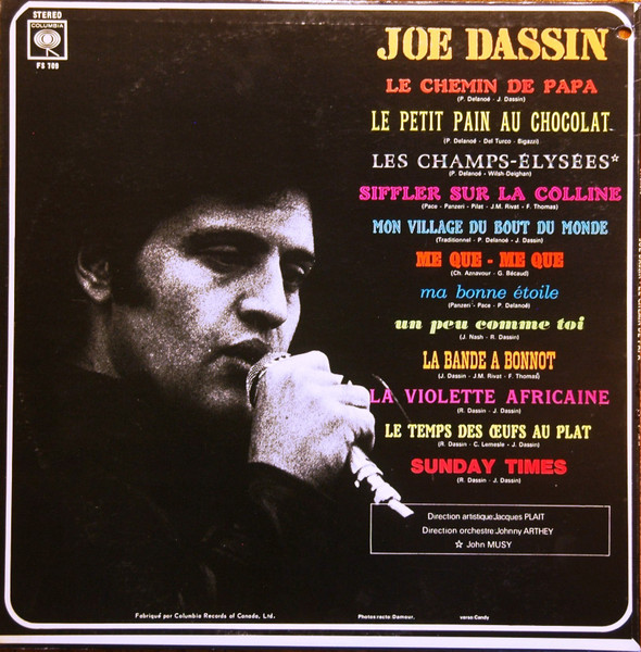 Joe Dassin - Joe Dassin [Vinyl] | Columbia (FS 709) - 3
