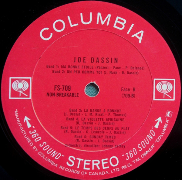 Joe Dassin - Joe Dassin [Vinyl] | Columbia (FS 709) - 5