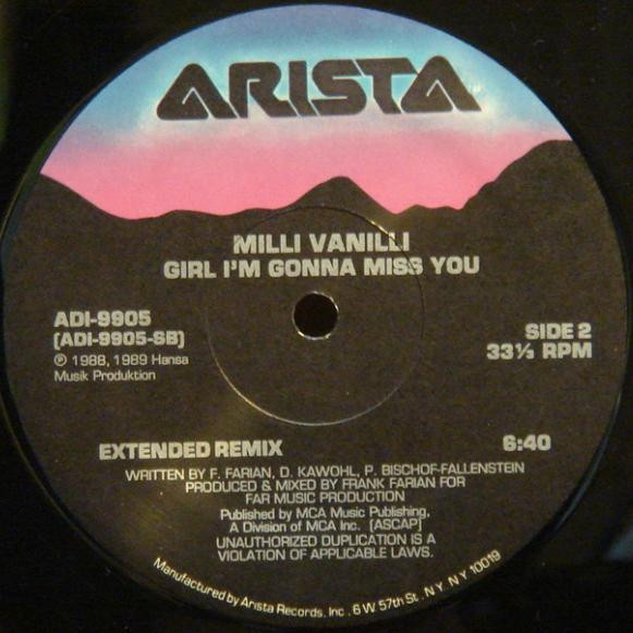 Milli Vanilli - Blame It On The Rain | Arista (ADI-9905) - 4 Milli Vanilli - Blame It On The Rain | Arista (ADI-9905) - 4
