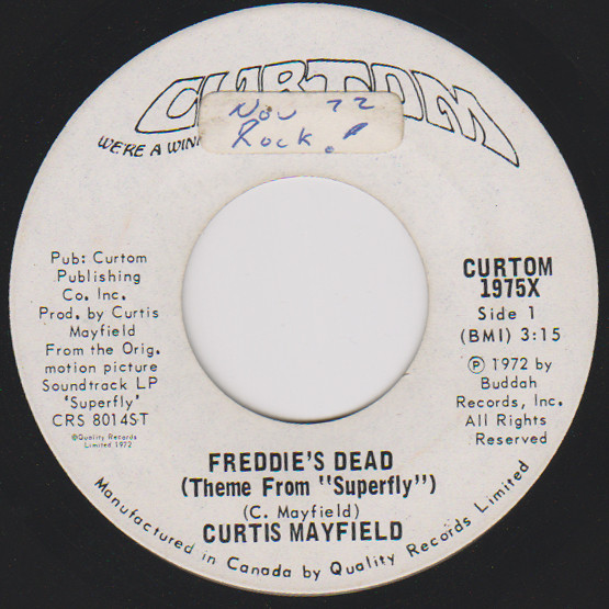 Curtis Mayfield - Freddie's Dead (Theme From "Superfly") | Curtom (CURTOM 1975X) - main