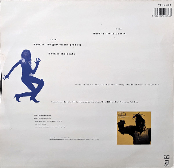 Soul II Soul - Back To Life (Club Mix) | 10 Records (TENX 265) - 2